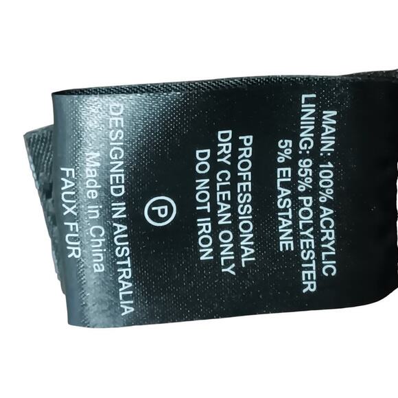 Unreal Fur Fame Faux Fur Jacket SZ S - Picture 10 of 14